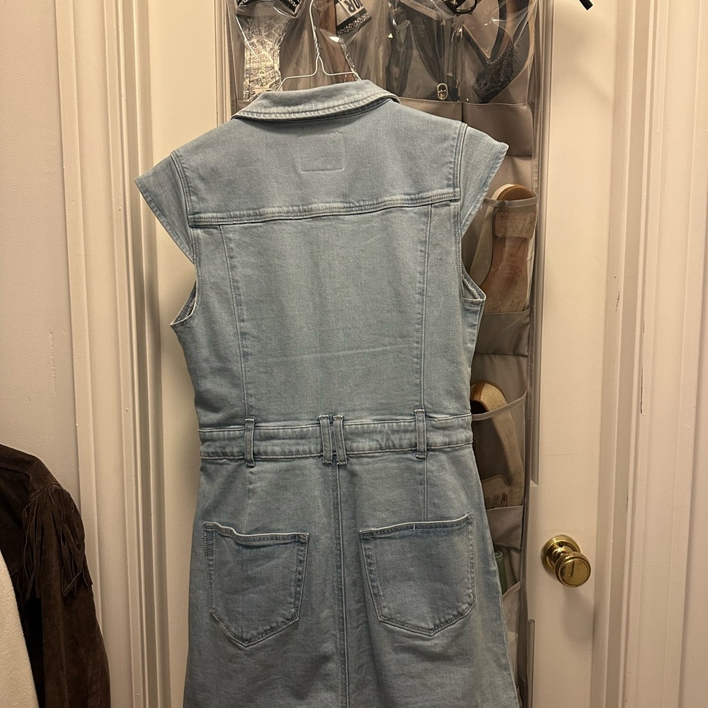 PAIGE Light Blue Denim Dress - Picture 3 of 4